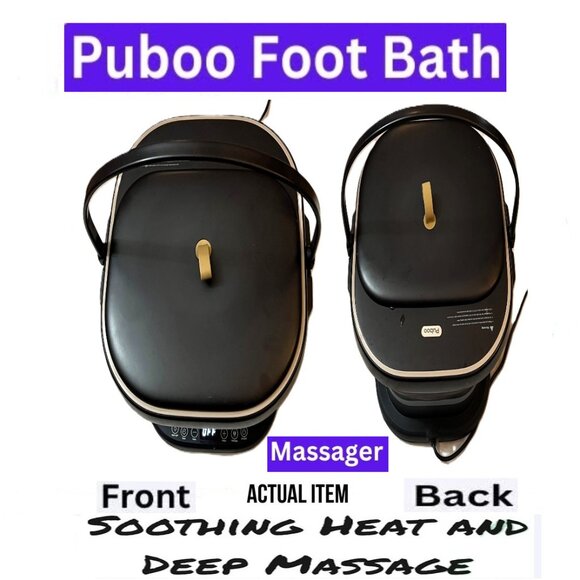🛑 PUBOO Collapsible ➕🆒 FOOT SPA BATH Heat Massage Balls Timer Pedi💸BUY NOW‼️ - Picture 3 of 16